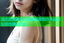 祖先的摇篮麻豆动画视频制作平台轻松创作精彩内容