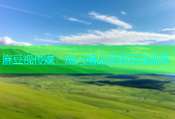 麻豆视传媒：成人精品资源在线观赏