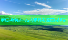 麻豆视传媒：成人精品资源在线观赏
