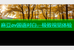 麻豆av国语对白，极致视觉体验