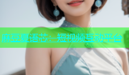 麻豆夏语芯：短视频互动平台