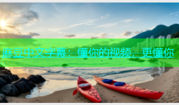 麻豆中文字幕：懂你的视频，更懂你