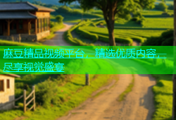 麻豆精品视频平台，精选优质内容，尽享视觉盛宴