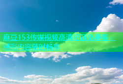 麻豆153传媒视频高清资源免费看，精彩内容随时畅享