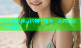 黑豆黑芝麻豆浆制作教程，营养美味一键掌握