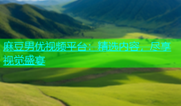 麻豆男优视频平台：精选内容，尽享视觉盛宴