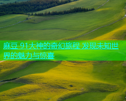 麻豆 91大神的奇幻旅程 发现未知世界的魅力与惊喜