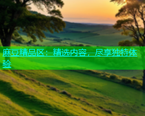 麻豆精品区：精选内容，尽享独特体验