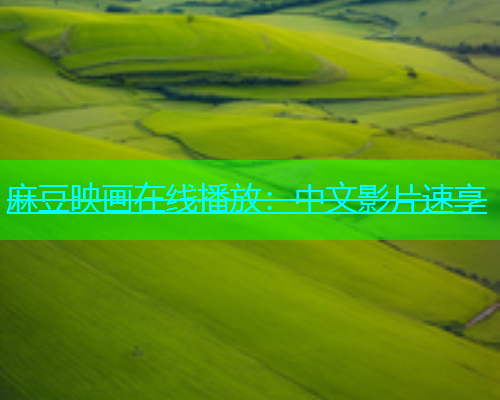 麻豆映画在线播放：中文影片速享