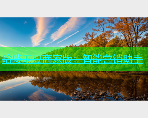哈喽麻豆商家版：智能营销助手
