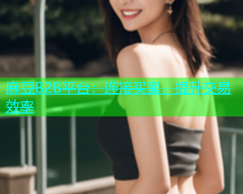 麻豆B2B平台：连接买卖，提升交易效率