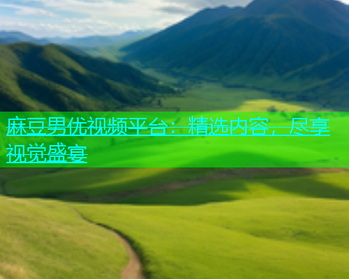 麻豆男优视频平台：精选内容，尽享视觉盛宴