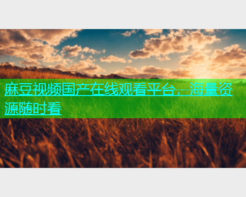 麻豆视频国产在线观看平台，海量资源随时看