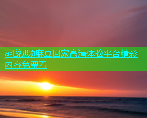 a毛视频麻豆回家高清体验平台精彩内容免费看